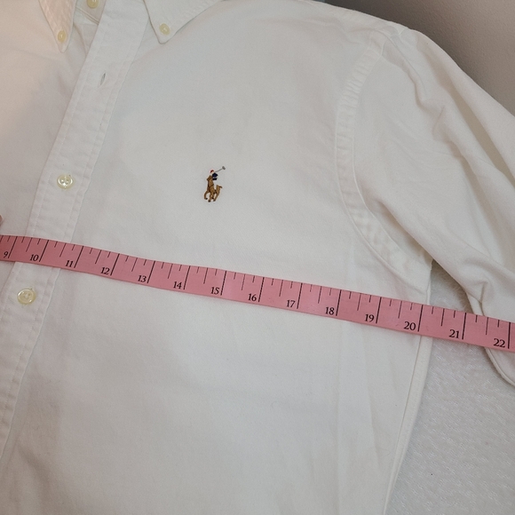 Ralph Lauren Men's Slim Fit Stretch Oxford Cotton Button Down Shirt Size M - Picture 9 of 10